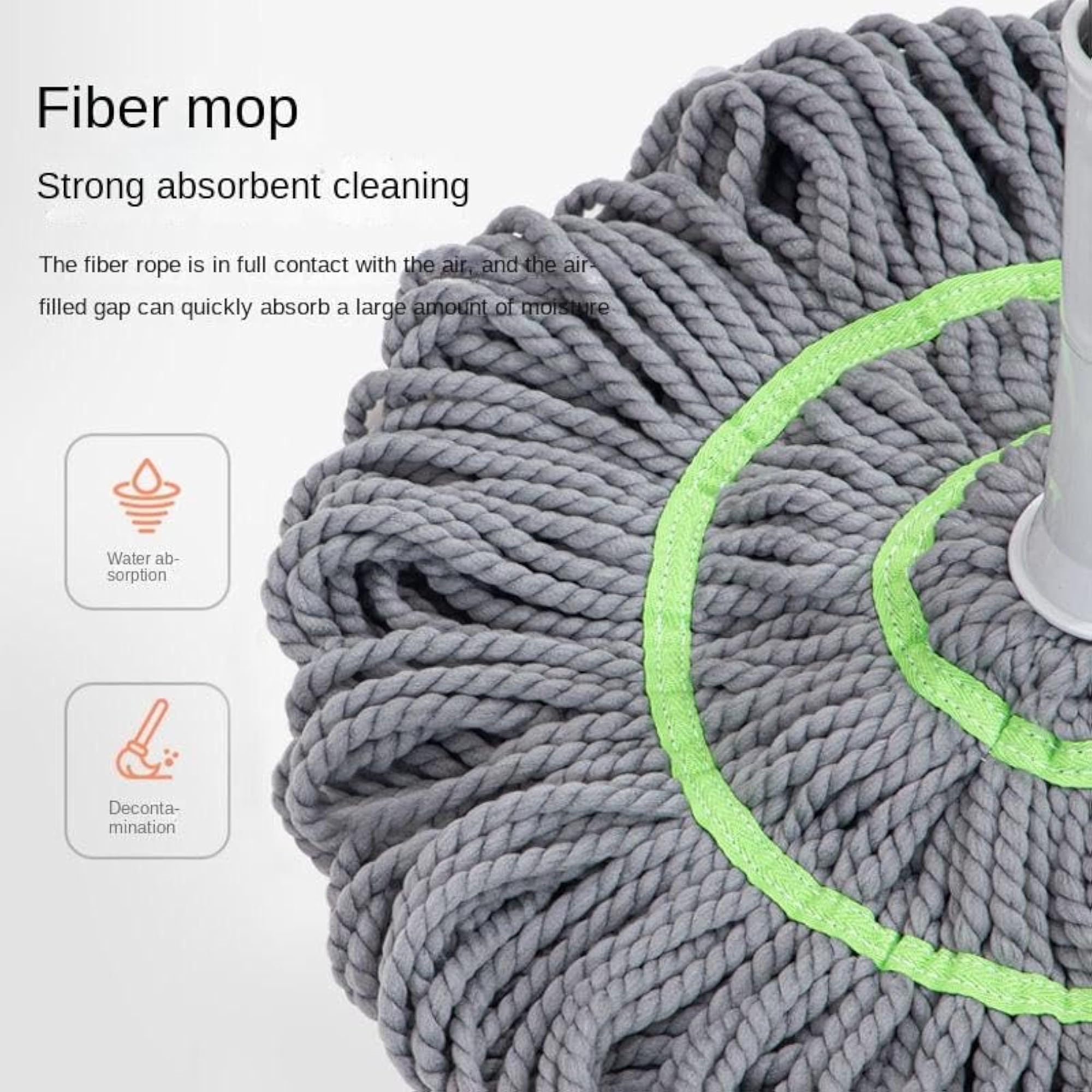 Microfiber Self-Wringing Twist Mop with Handle